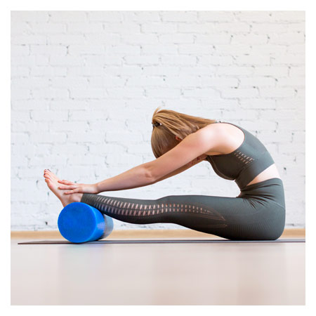 softX Pilates-Rolle  14,5 cm x 90 cm blau