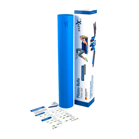 softX Pilates-Rolle  14,5 cm x 90 cm blau
