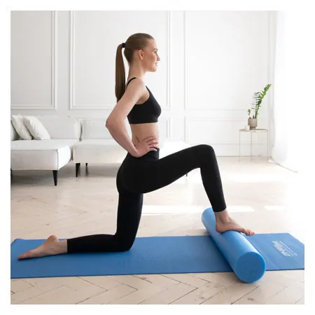 Yoga Rolle,  15 cm x 90 cm, blau