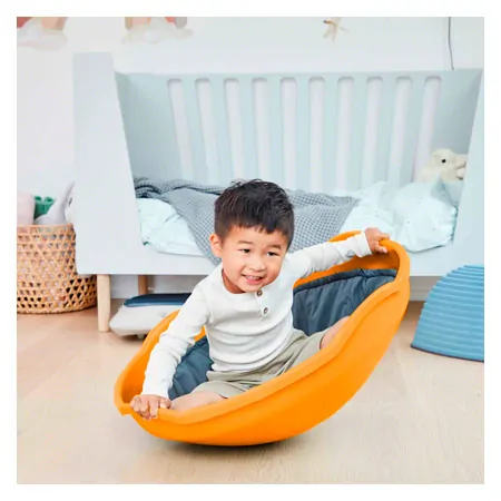 Gonge Spielkreisel-Set, 2-tlg. Mini Top, orange + Kissen