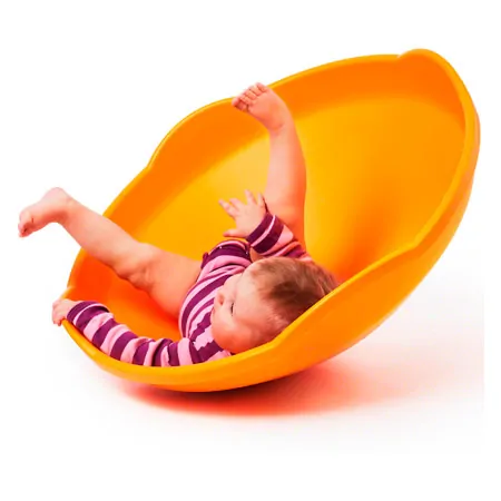 Gonge Spielkreisel-Set, 2-tlg. Mini Top, orange + Kissen