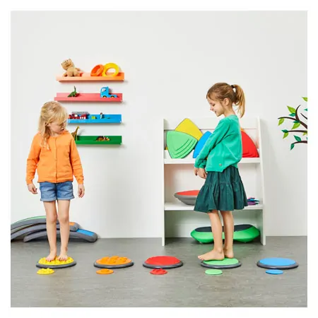 Gonge Taktile Scheiben-Set 1, 12-tlg.: 5x gro  27 cm + 5x klein  11 cm