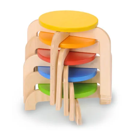 Balancetreppe, bunt, 5-tlg., Hhe 10-30 cm