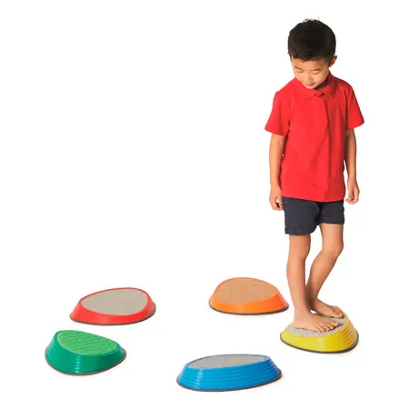 Gonge Taktile Fluss-Steine 5-er Set