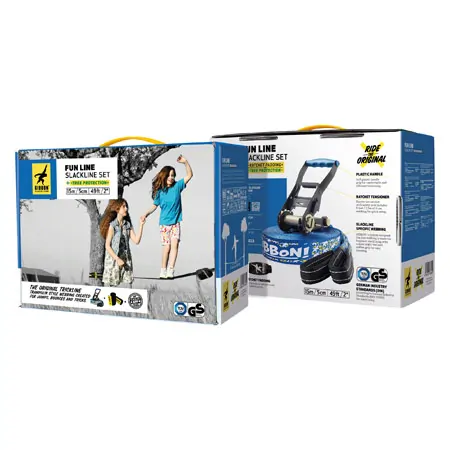 GIBBON Slackline Funline Treewear-Set 15 m
