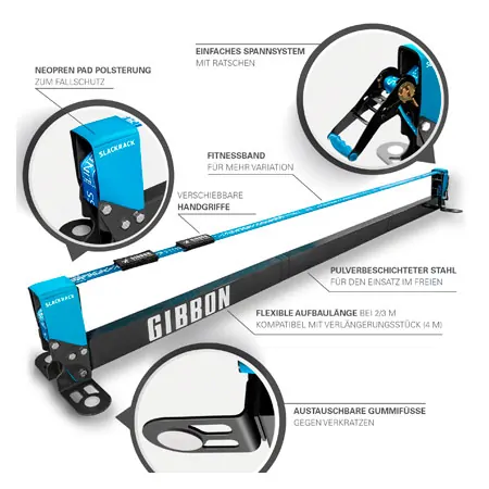 GIBBON Slackrack-Set Fitness Edition