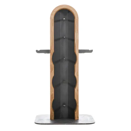 NOHrD WeightPlate Tower 2x Kurzhanteln, 1x Langhantel 20x Hantelscheiben, Eiche