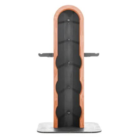 NOHrD WeightPlate Tower 2x Kurzhanteln, 1x Langhantel 20x Hantelscheiben, Kirsche