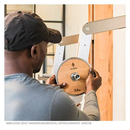 NOHRD SquatRack ausklappbare Hantelablage Eiche