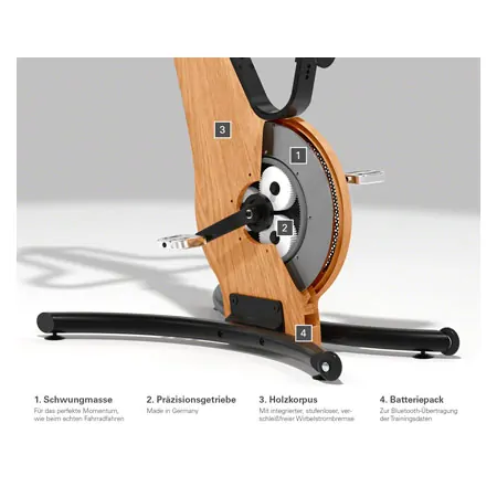 NOHrD Bike-Fahrradergometer, Eiche