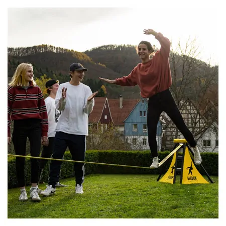 GIBBON Independence Kit Classic, Slackline-Garten-Set, 6-tlg