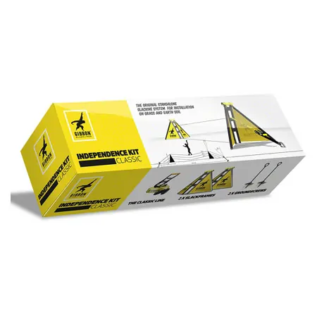 GIBBON Independence Kit Classic, Slackline-Garten-Set, 6-tlg