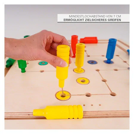 Pedalo Grobrett- Spielesammlung, LxBxH 75x75x3 cm