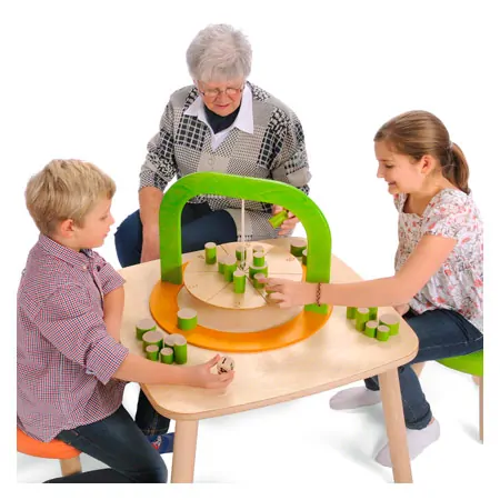 Hochstapler Geschicklichkeitsspiel aus Holz, fr 2-4 Spielende