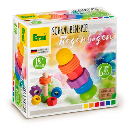 Erzi Schraubenspiel Regenbogen