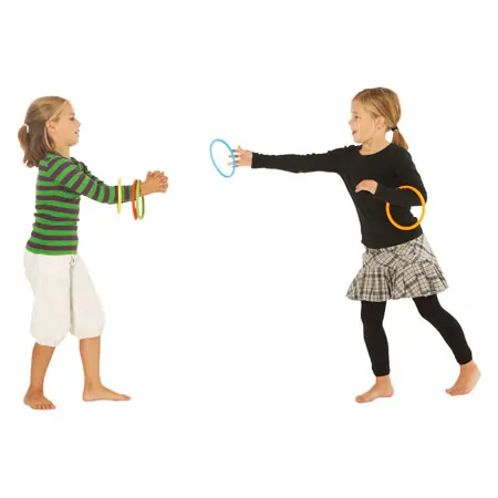 Gonge Koordinationsset, 7-tlg. Mini Top Spielkreisel, Activity Rings