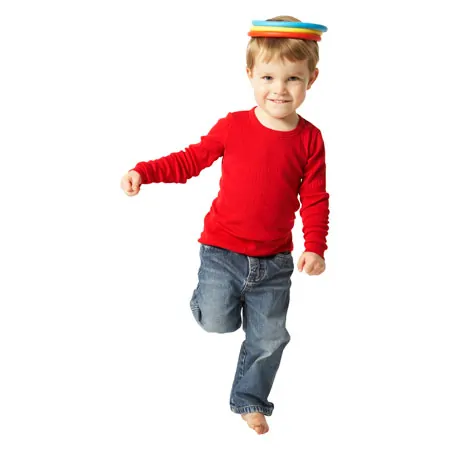 Gonge Koordinationsset, 7-tlg. Mini Top Spielkreisel, Activity Rings