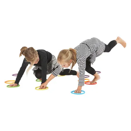 Gonge Koordinationsset, 7-tlg. Mini Top Spielkreisel, Activity Rings