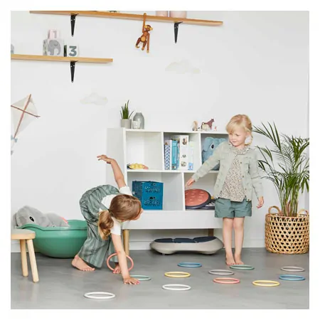 Gonge Koordinationsset nordic, 7-tlg. Mini Top Spielkreisel, Activity Rings