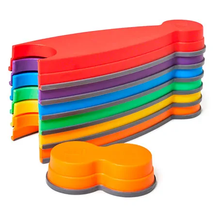 Gonge Koordinationsset,19-tlg. Fluss-Steine, Balance-Weg, Activity Rings
