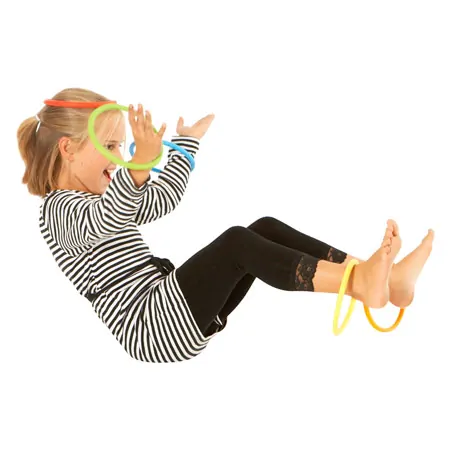 Gonge Koordinationsset, 7-tlg. Karussell Spielkreisel + Activity Rings