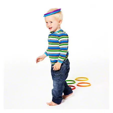Gonge Koordinationsset, 7-tlg. Karussell Spielkreisel + Activity Rings