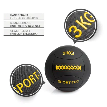 Sport-Tec Wall-Ball Robusta, 35 cm, 3 kg