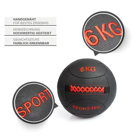 Sport-Tec Wall-Ball Robusta, 35 cm, 6 kg