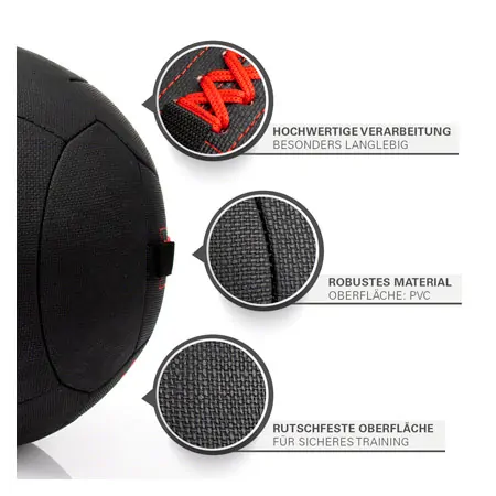 Sport-Tec Wall-Ball Robusta, 35 cm, 6 kg