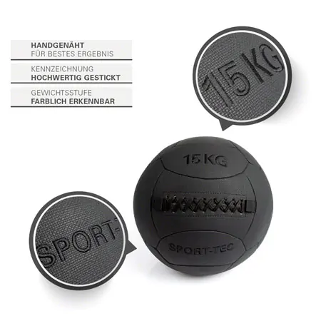 Sport-Tec Wall-Ball Robusta, 35 cm, 15 kg