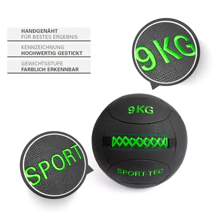 Sport-Tec Wall-Ball-Set Robusta, 3-15 kg, 5-tlg.