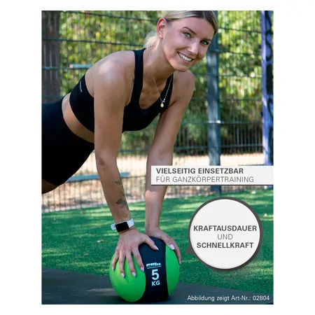 Sport-Tec Medizinball  19 cm, 1 kg, pink