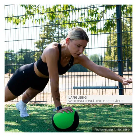Sport-Tec Medizinball  19 cm, 2 kg, gelb