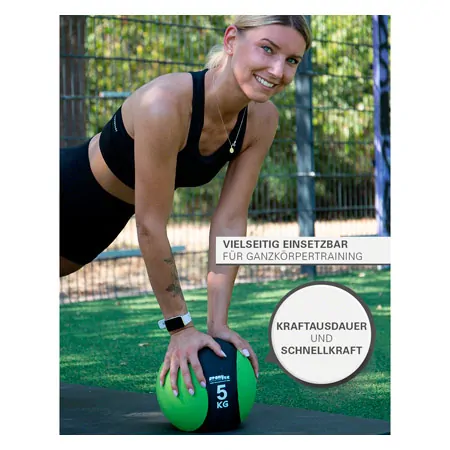 Sport-Tec Medizinball  23 cm, 5 kg, limone