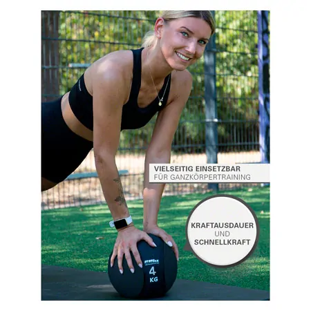 Sport-Tec Medizinball  28 cm, 10 kg, schwarz