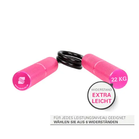 Sport-Tec Handtrainer, 50 lbs / 22 kg, pink
