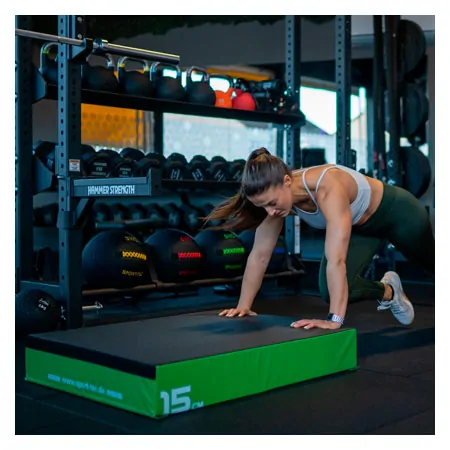 Sport-Tec Sprungtrainer Soft Plyo Box, 15 cm, stapelbar,