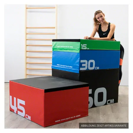 Sport-Tec Sprungtrainer Soft Plyo Box, 15 cm, stapelbar,