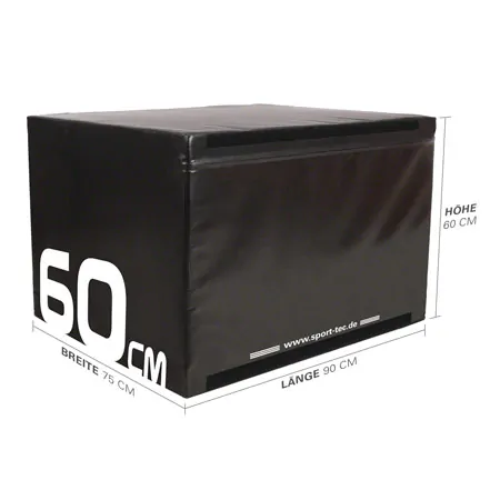 Sport-Tec Sprungtrainer Soft Plyo Box, 60 cm, stapelbar,