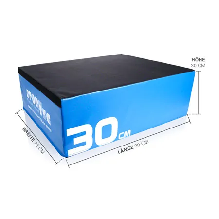 Sport-Tec Sprungtrainer Soft Plyo Box-Set, 4-tlg., stapelbar, 15-60 cm