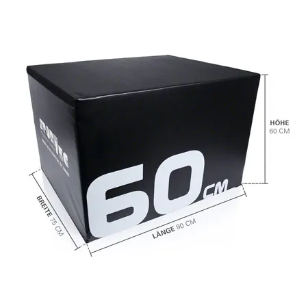 Sport-Tec Sprungtrainer Soft Plyo Box-Set, 4-tlg., stapelbar, 15-60 cm