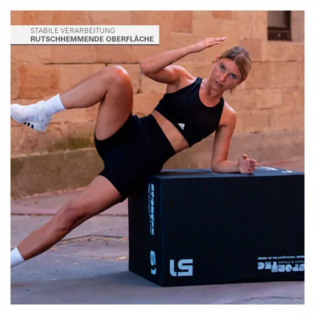 Sport-Tec Sprungtrainer 3-in-1 Soft Plyo Box, 76x61x51 cm