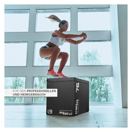Sport-Tec Sprungtrainer 3-in-1 Soft Plyo Box, 76x61x51 cm