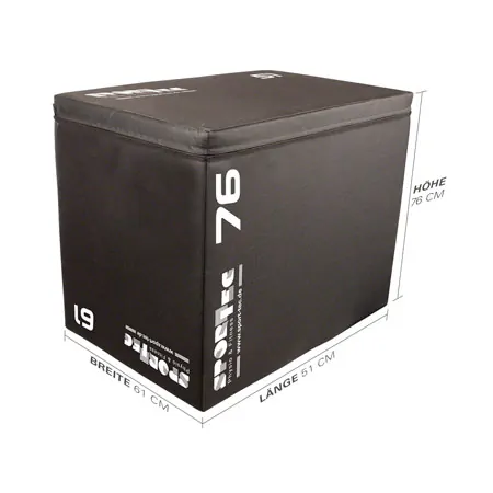 Sport-Tec Sprungtrainer 3-in-1 Soft Plyo Box, 76x61x51 cm
