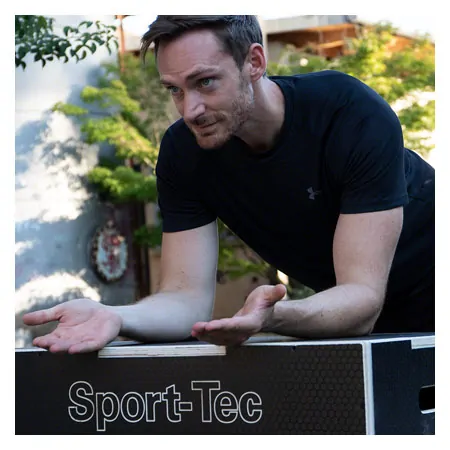 Sport-Tec Sprungtrainer 3-in-1 Plyo Box aus Holz, 75x60x50 cm