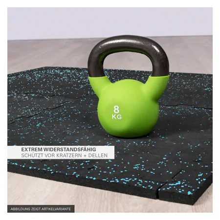 Sport-Tec Bodenschutzmatte 1 m, 4 Matten  50x50 cm + 8 Randstcke