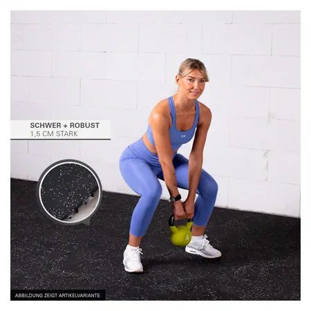 Sport-Tec Bodenschutzmatte 1 m, 4 Matten  50x50 cm + 8 Randstcke