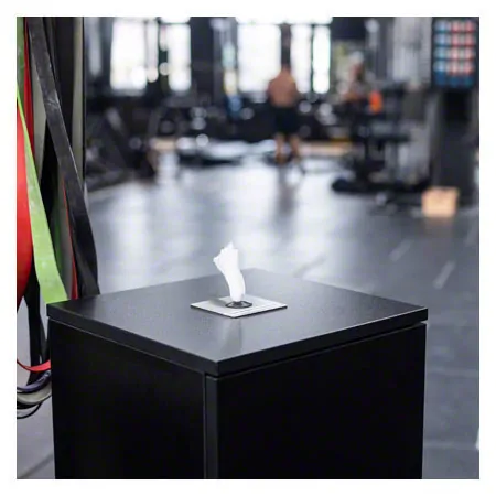 Sport-Tec Desinfektionstuchspender, Holz, inkl. Abfallbehlter