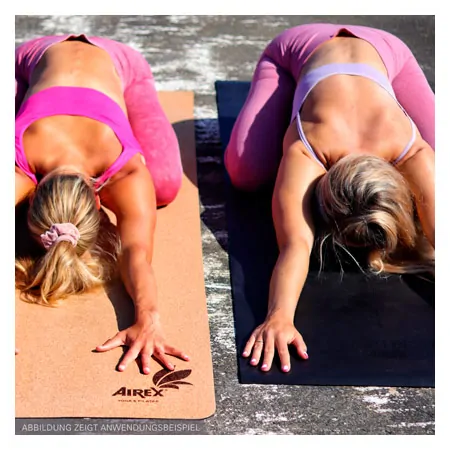 AIREX Pilates- und Yogamatte ECO Cork, LxBxH 180x61x0,4 cm