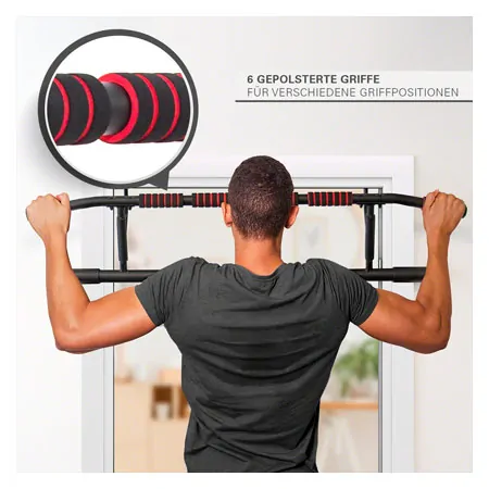 Sport-Tec Trreck Klimmzugstange klappbar, 117x28 cm, inkl. 2 Power Ropes + 2 Karabinerhaken